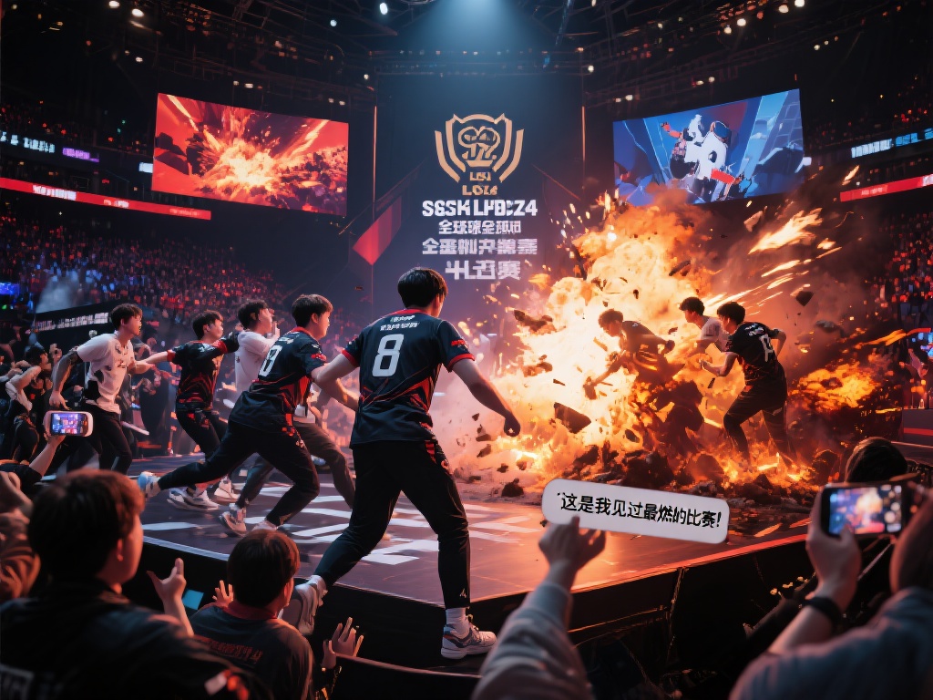 S14全球总决赛巅峰之夜,全球玩家齐聚狂欢! 例如,在半决赛中,某支来自LCK赛区的战
